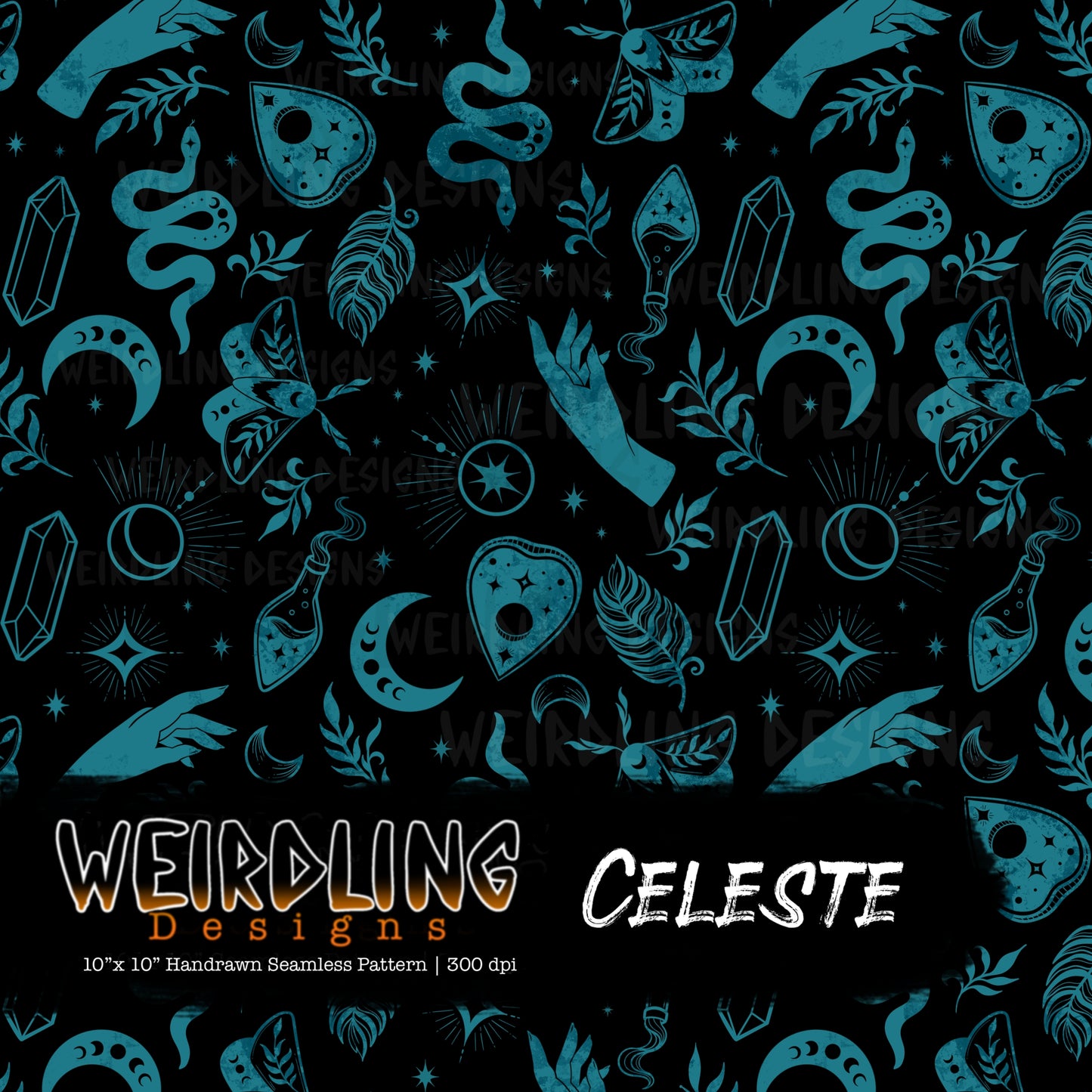 Celeste - Limited Seamless Design - 7 Colourways