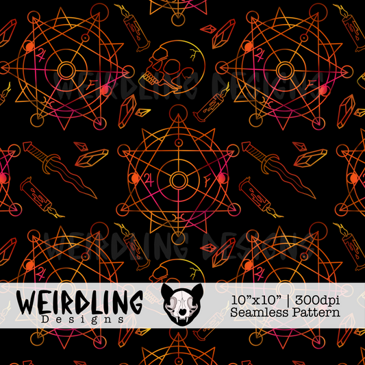 Summoner - Exclusive Seamless Pattern - Multiple Colourways