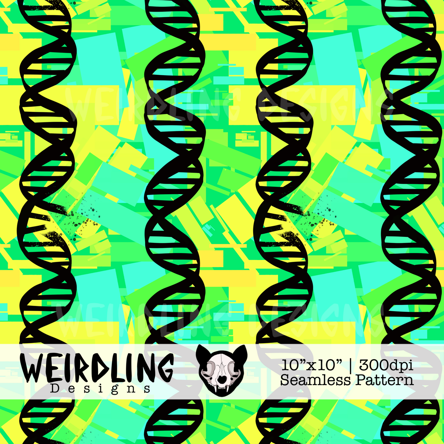 DNA Helix - Exclusive Seamless Pattern