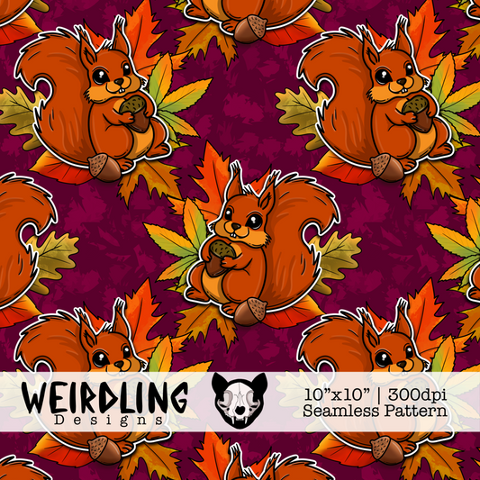 Lil Bit Nutty - Exclusive Seamless Pattern