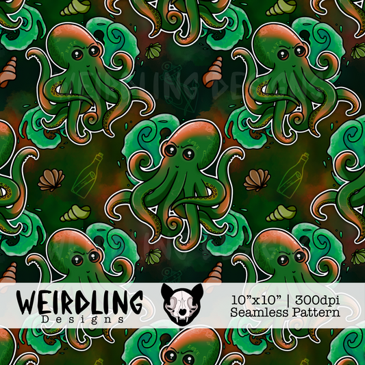 Octo-Dark - Exclusive Seamless Pattern