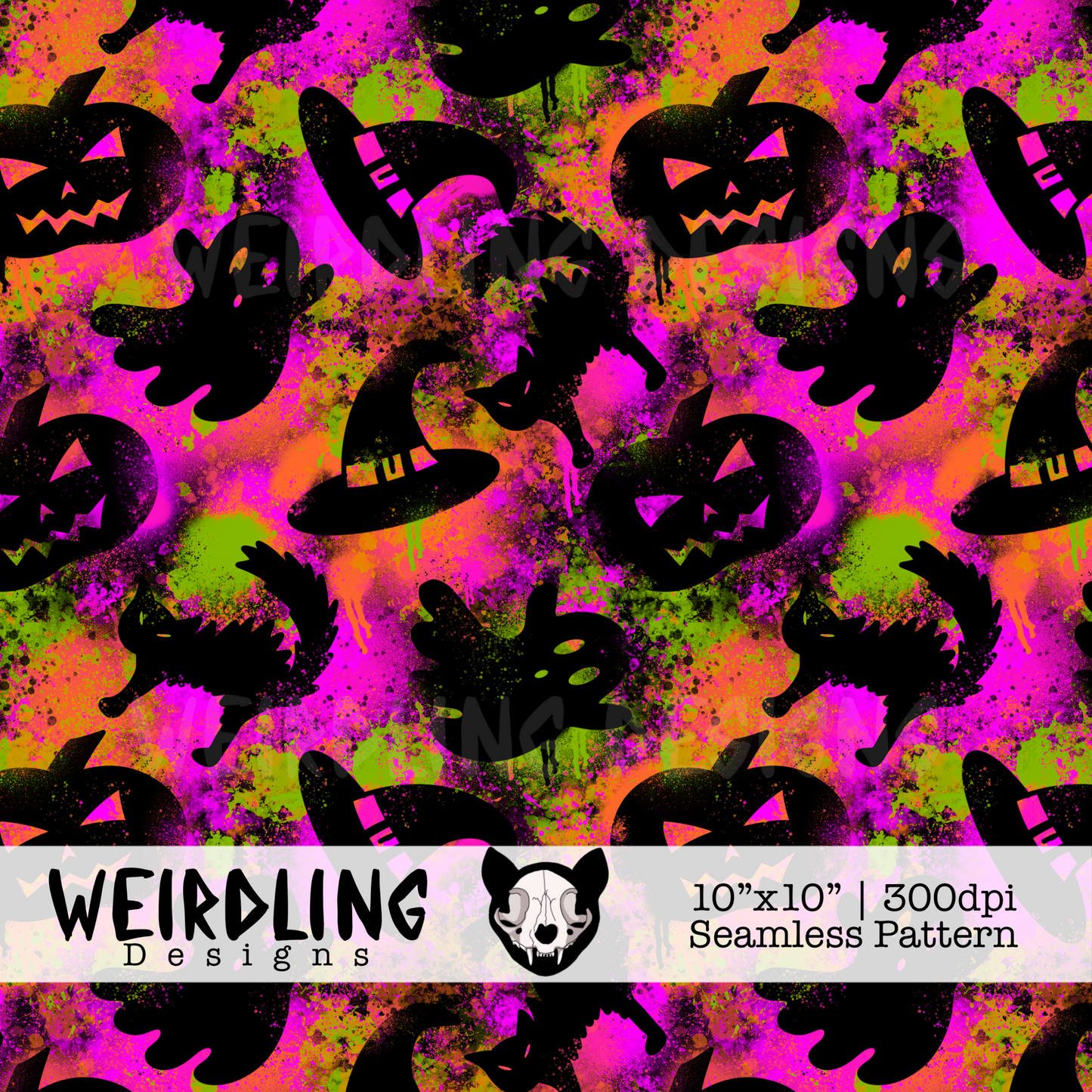 Spooky Stencils - Exclusive Seamless Pattern