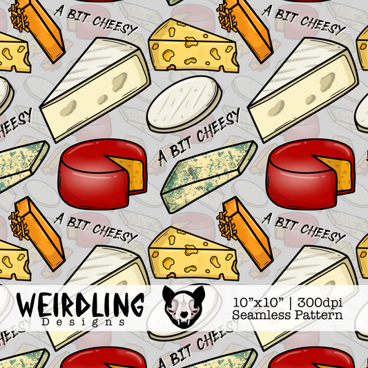 A Bit Cheesy - Exclusive Seamless Pattern - Multiple Colourways