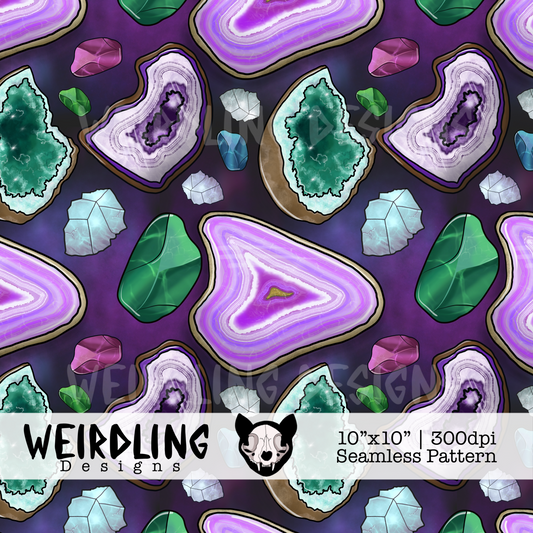 Minerals - Exclusive Seamless Pattern - Multiple Colourways