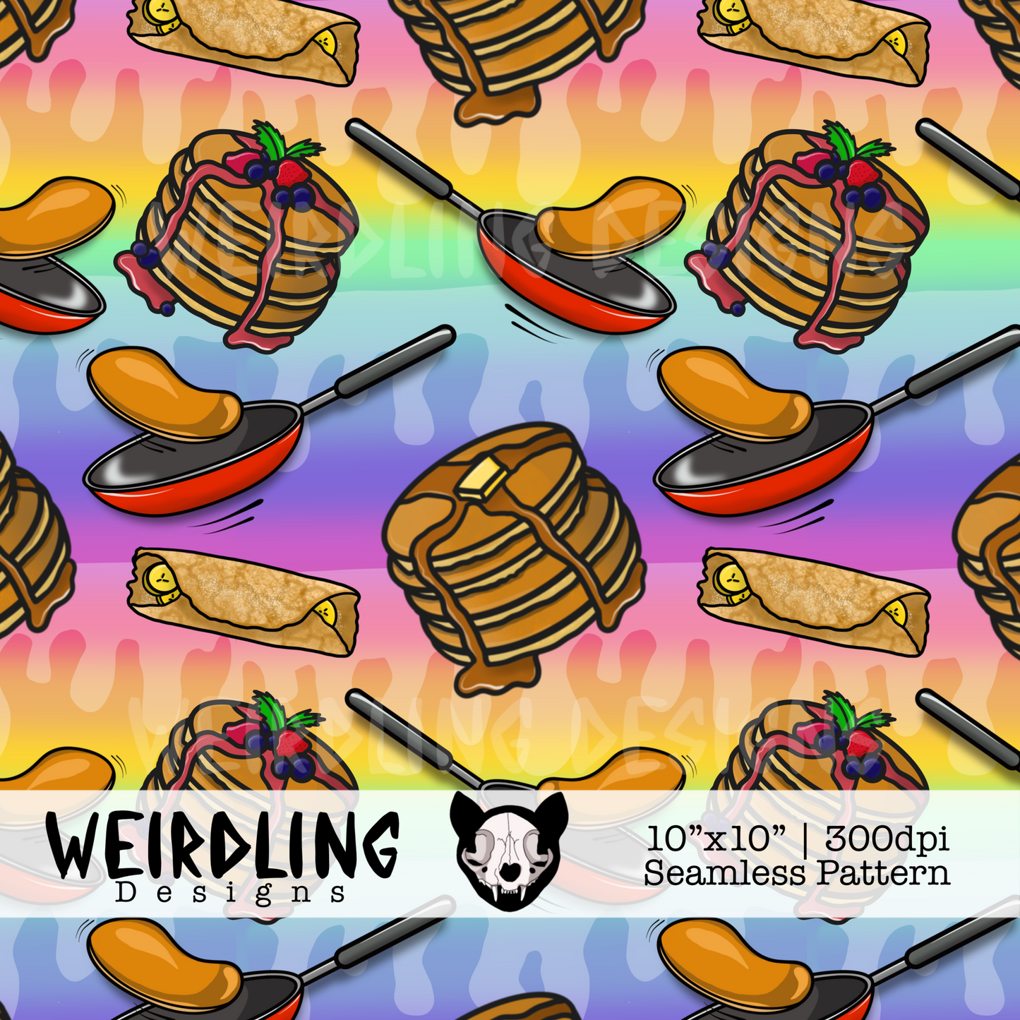 Flippin’ Awesome - Exclusive Seamless Pattern - Multiple Colourways